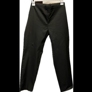 FRENCH CONNECTION shiny cropped pant in black